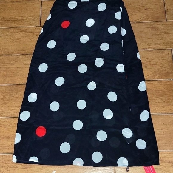 Réalisation Par Jeet Black White Red Polka Dot Backless Silk Dress Size S. . - Picture 8 of 16